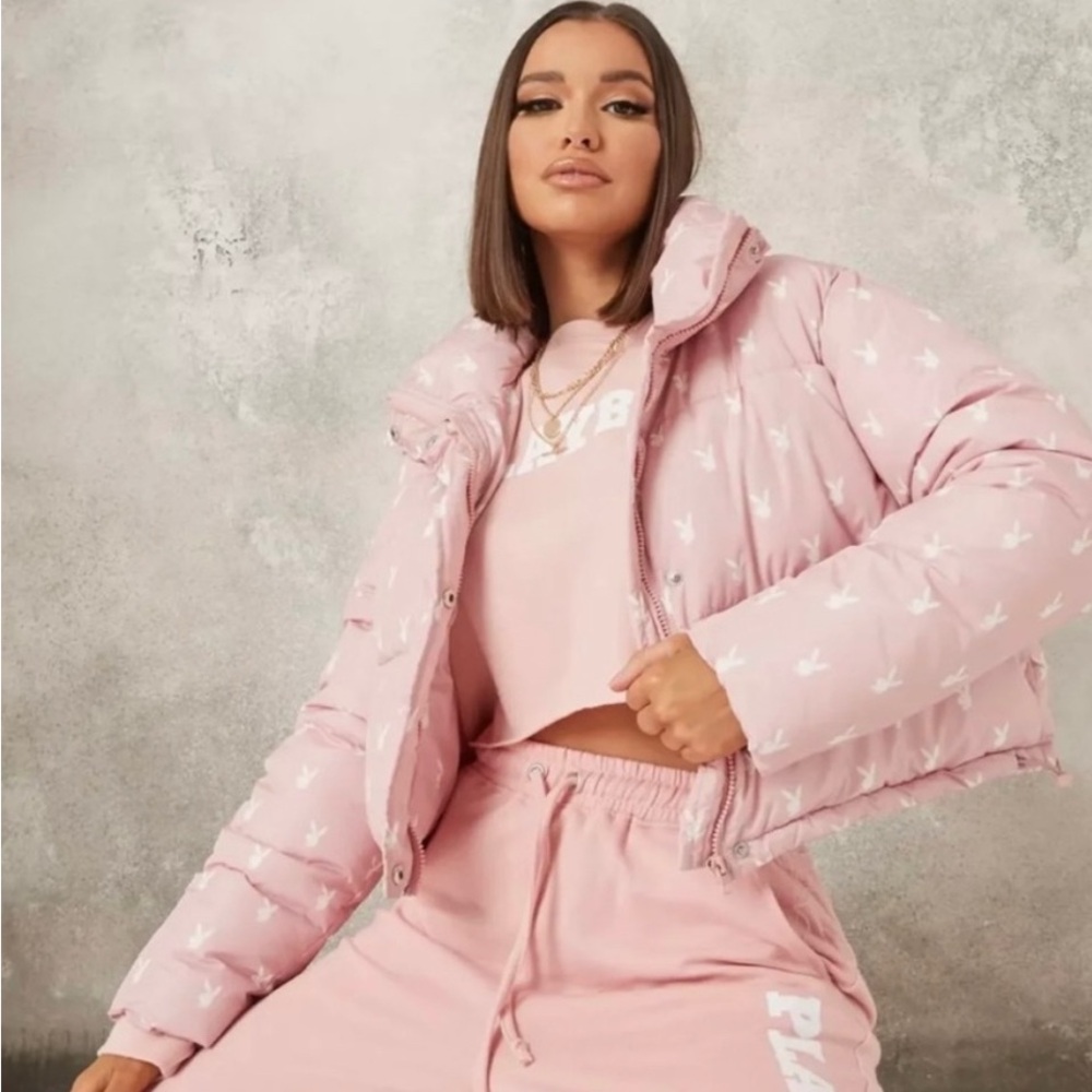 Playboy  Pink Puffer Jacket